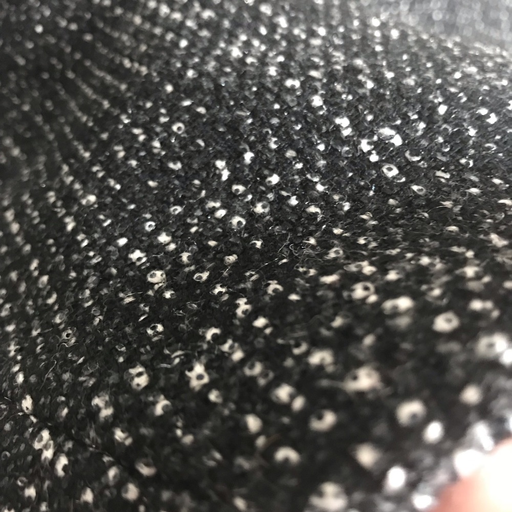T Tahari Black & White Tweed Skirt Exposed Zipper - Picture 4 of 8